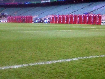 24 Phoney Boxes on the touchline at Twickenham